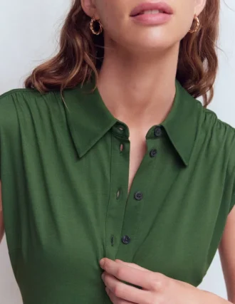 Honor Short Jersey Shirt Dress Broad Bean