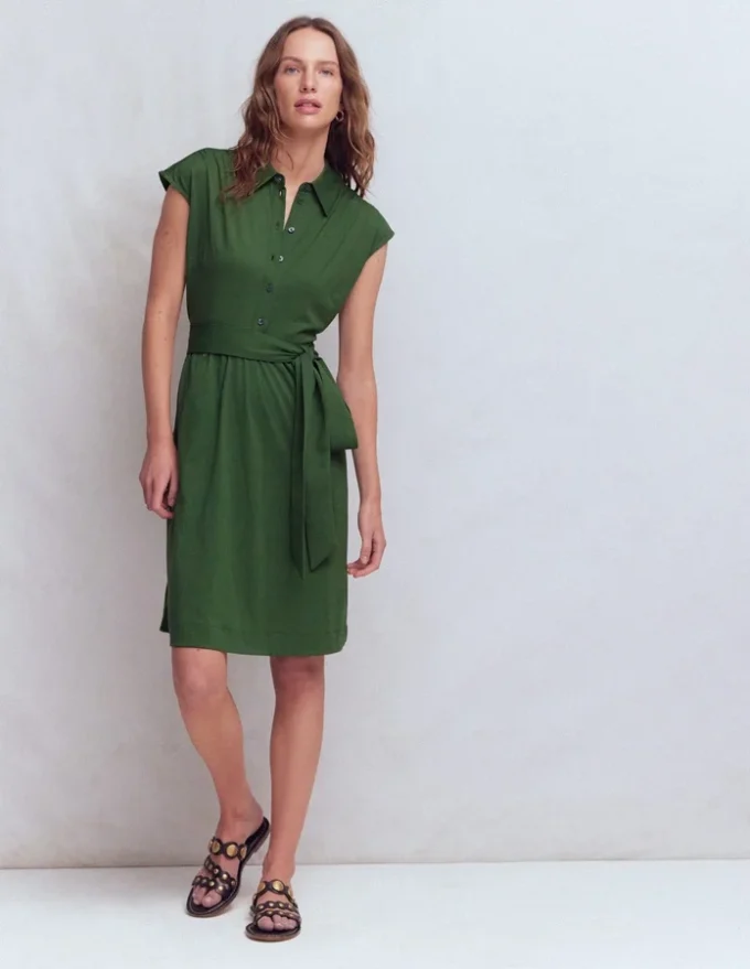 Honor Short Jersey Shirt Dress Broad Bean Honor Short Jersey Shirt Dress Broad Bean