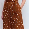 Honor Short Jersey Shirt Dress Cognac, Painted Dot Spaced Honor Short Jersey Shirt Dress Cognac, Painted Dot Spaced