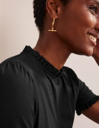 Imi Supersoft Frill T-shirt Black