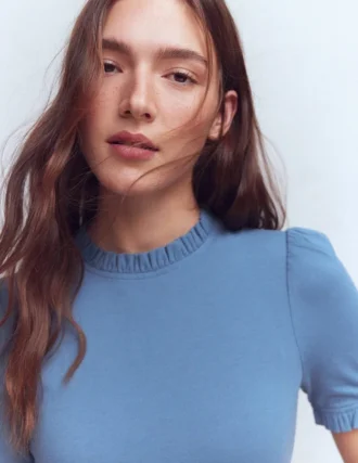 Imi Supersoft Frill T-shirt Captains Blue
