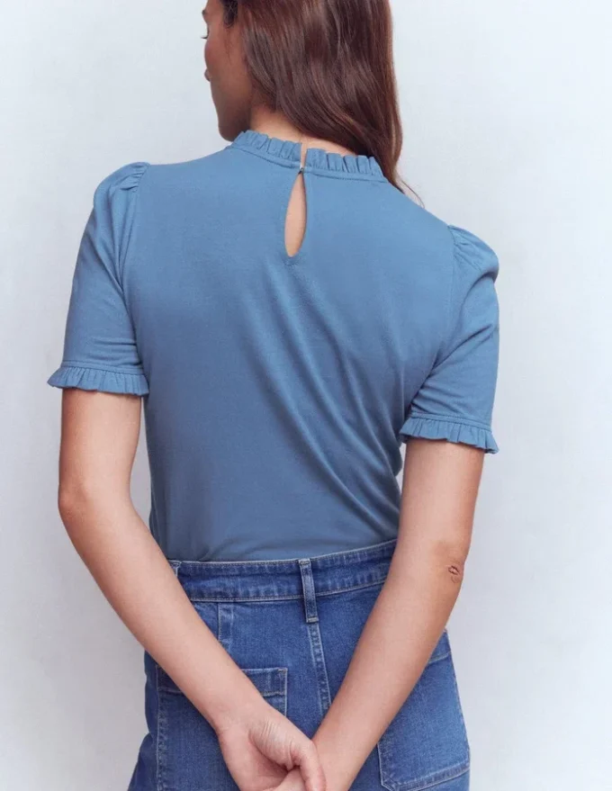 Imi Supersoft Frill T-shirt Captains Blue Imi Supersoft Frill T-shirt Captains Blue
