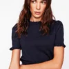 Imi Supersoft Frill T-shirt Navy Imi Supersoft Frill T-shirt Navy