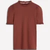 Imi Supersoft Frill T-shirt Roasted Brown Imi Supersoft Frill T-shirt Roasted Brown