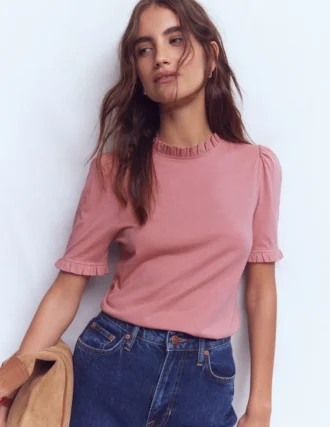 Imi Supersoft Frill T-shirt Vintage Rose