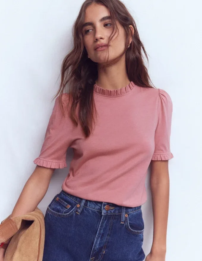 Imi Supersoft Frill T-shirt Vintage Rose Imi Supersoft Frill T-shirt Vintage Rose