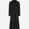 Imogen Collared Jersey Dress Black