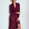 Imogen Collared Jersey Dress Deep Wisteria Imogen Collared Jersey Dress Deep Wisteria