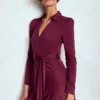 Imogen Collared Jersey Dress Deep Wisteria Imogen Collared Jersey Dress Deep Wisteria