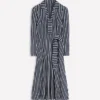 Imogen Collared Jersey Dress French Navy and Ivory Stripe Imogen Collared Jersey Dress French Navy and Ivory Stripe