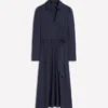 Imogen Collared Jersey Dress Navy