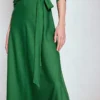 Imogen Collared Jersey Dress Pine Green Imogen Collared Jersey Dress Pine Green