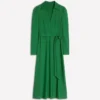 Imogen Collared Jersey Dress Pine Green Imogen Collared Jersey Dress Pine Green
