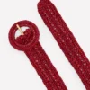 Interest Raffia Belt Red Interest Raffia Belt Red
