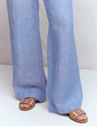 Interlocked Flat Sandal Tan
