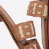 Interlocked Flat Sandal Tan Interlocked Flat Sandal Tan