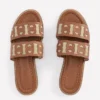 Interlocked Flat Sandal Tan Interlocked Flat Sandal Tan