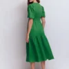 Irene Linen Midi Dress Highland Green Irene Linen Midi Dress Highland Green