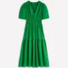 Irene Linen Midi Dress Highland Green Irene Linen Midi Dress Highland Green
