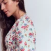 Irene Linen Midi Dress Ivory, Bloom Scatter Irene Linen Midi Dress Ivory, Bloom Scatter