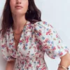Irene Linen Midi Dress Ivory, Bloom Scatter Irene Linen Midi Dress Ivory, Bloom Scatter