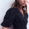 Irene Linen Midi Dress Navy Irene Linen Midi Dress Navy