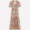 Irene Puff Sleeve Cotton Dress Multi, Botanical Flourish Irene Puff Sleeve Cotton Dress Multi, Botanical Flourish