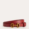 Iris Skinny Snaffle Trim Belt Red Iris Skinny Snaffle Trim Belt Red