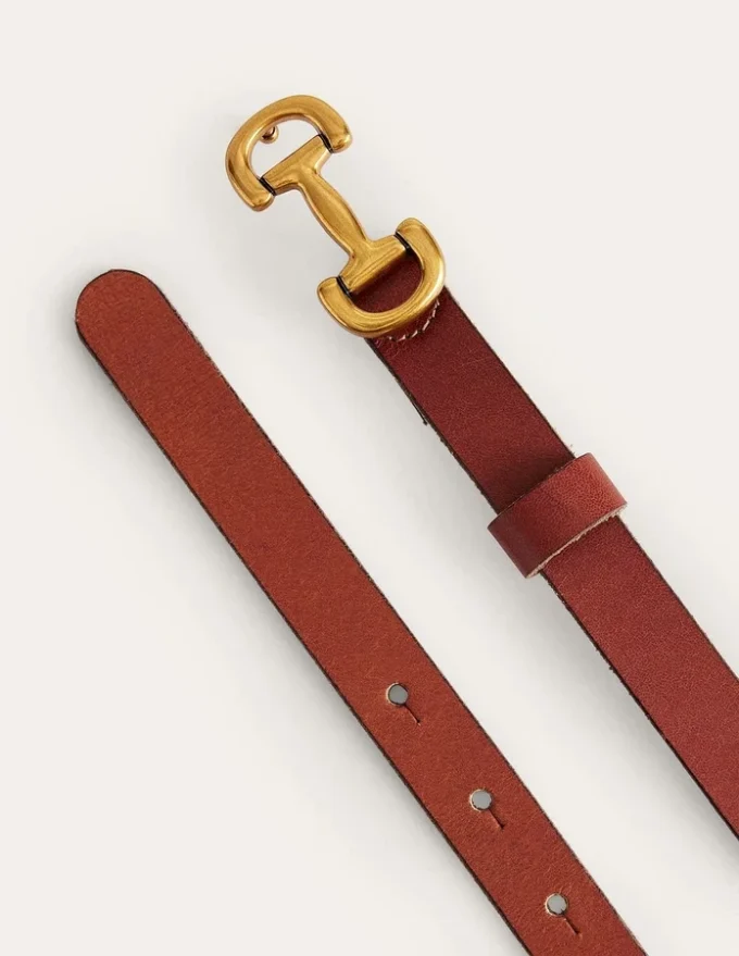 Iris Skinny Snaffle Trim Belt Tan Iris Skinny Snaffle Trim Belt Tan