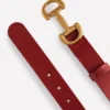 Iris Snaffle-Trim Leather Belt RED Iris Snaffle-Trim Leather Belt RED
