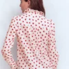 Isabel Ruffle Cotton Shirt Ivory, Heart Confetti Isabel Ruffle Cotton Shirt Ivory, Heart Confetti