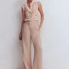 Isabel Sleeveless Lace Top Pale Pink Isabel Sleeveless Lace Top Pale Pink