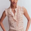 Isabel Sleeveless Lace Top Pale Pink Isabel Sleeveless Lace Top Pale Pink