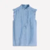 Isabel Sleeveless Linen Top Chambray Isabel Sleeveless Linen Top Chambray
