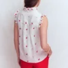 Isabel Sleeveless Linen Top Floral Embroidery Isabel Sleeveless Linen Top Floral Embroidery