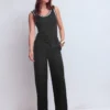 Islington Linen Crop Pants Black Islington Linen Crop Pants Black