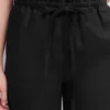 Islington Linen Crop Pants Black Islington Linen Crop Pants Black