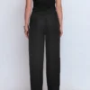 Islington Linen Crop Pants Black Islington Linen Crop Pants Black