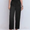 Islington Linen Crop Pants Black Islington Linen Crop Pants Black
