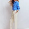 Islington Linen Crop Pants Ivory Islington Linen Crop Pants Ivory