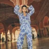 Islington Linen Crop Pants Mazarine Blue, Tigers Paradise