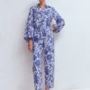 Islington Linen Crop Pants Mazarine Blue, Tigers Paradise