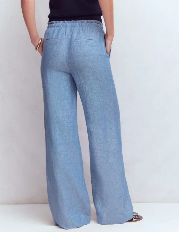 Islington Linen Pants Blue Chambray Islington Linen Pants Blue Chambray