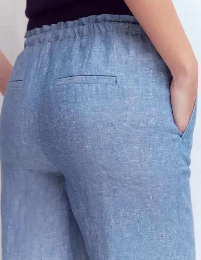 Islington Linen Pants Blue Chambray Islington Linen Pants Blue Chambray