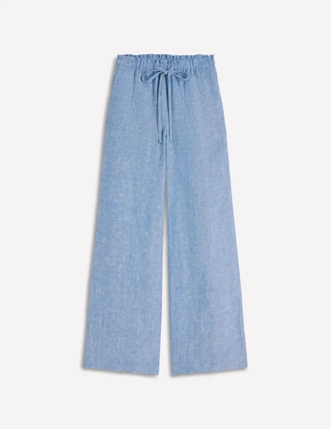Islington Linen Pants Blue Chambray Islington Linen Pants Blue Chambray