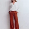 Islington Linen Pants Burnt Orange Islington Linen Pants Burnt Orange