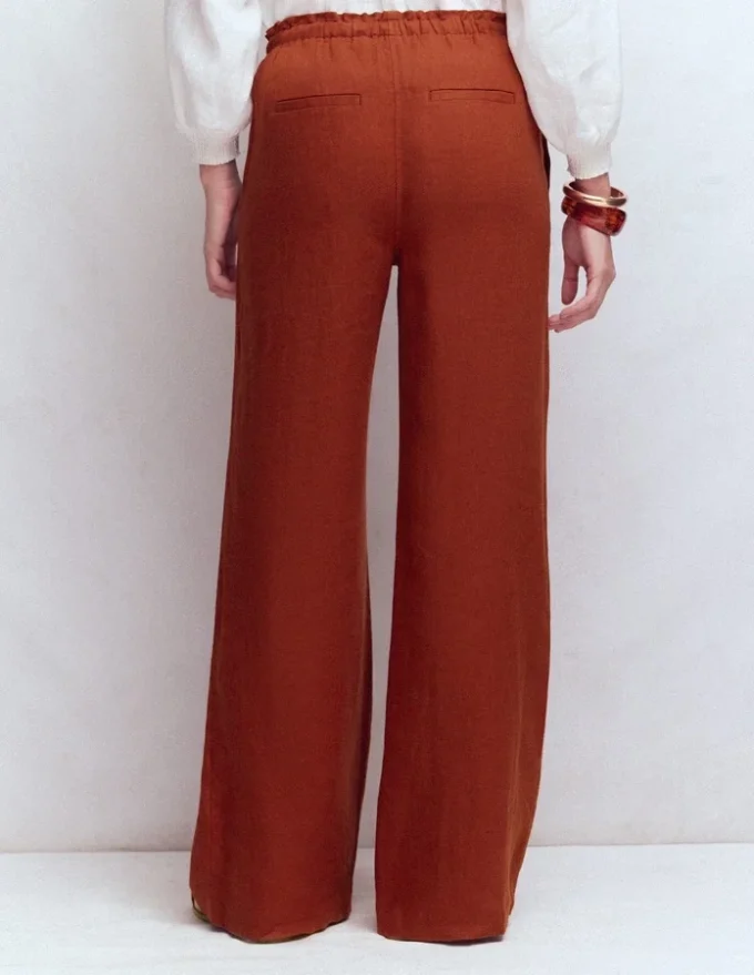 Islington Linen Pants Burnt Orange Islington Linen Pants Burnt Orange