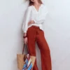 Islington Linen Pants Burnt Orange Islington Linen Pants Burnt Orange