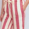 Islington Linen Pants Ivory, Brown & Pink Stripe Islington Linen Pants Ivory, Brown & Pink Stripe