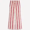Islington Linen Pants Ivory, Brown & Pink Stripe Islington Linen Pants Ivory, Brown & Pink Stripe